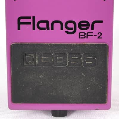1985 Boss BF-2 Flanger Electric Guitar Effect Pedal Green Label Japan image 2