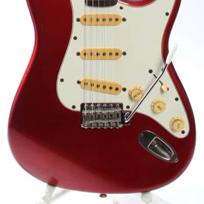 1983 Squier Stratocaster '62 Reissue candy apple red JV series image 1
