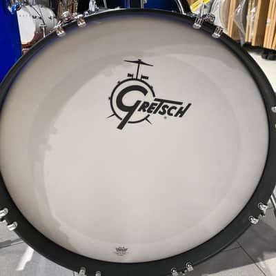 Gretsch CT1-J404 Catalina Club Round Badge 8x12 / 14x14 / 14x20 / 5.5x14" 4pc Drum Kit 2015 - Present - Blue Satin Flame image 2
