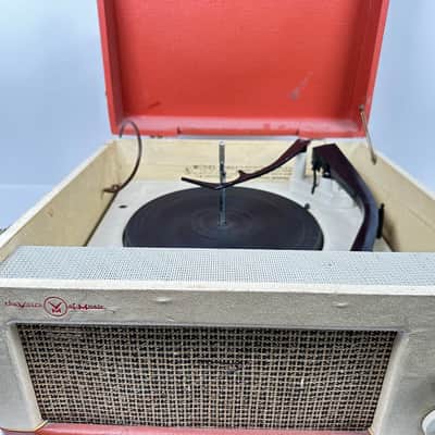 Vintage Voice of Music Record Player Model 1260 tube speaker portable retro image 7