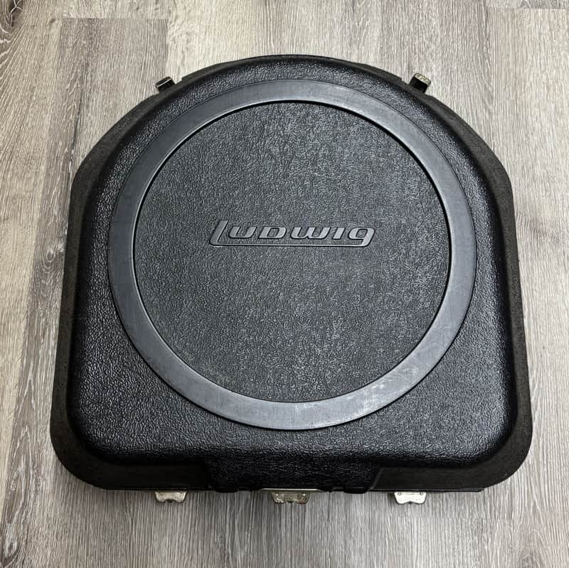 Ludwig HARD CLAMSHELL SNARE DRUM CASE 80'S - Black Abs Plastic image 1
