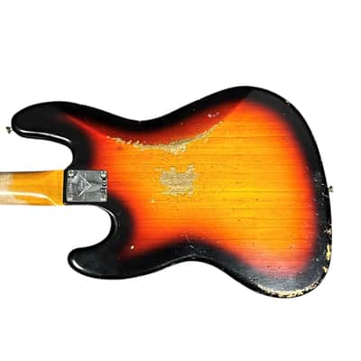 Fender Custom Shop Time Machine Heavy Relic 1961 Jazz Bass, Faded Bleached 3 Tone Sunburst /Rosewood SIMILAR ON ORDER ETA Dec. 2026 image 2