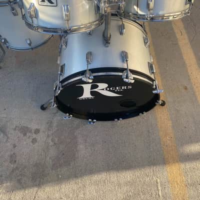 Rogers "Big R" Drums - 1970s - Silver Mist image 8