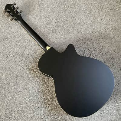 Black Left Handed Acoustic Guitar, Spruce Plywood Top Body, Mahogany Neck image 4