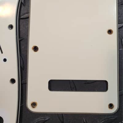 USA 3-ply Fender Pickguard and Back Plate 1986 Strat Cream/White Jewel Series Stratocaster US American image 3