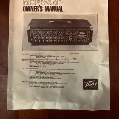 Peavey 260 Standard PA mixer-amp and 2X T300 speaker cabs 1975 image 7