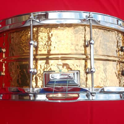 Ludwig 100th Anniversary 6.5x14 Hammered Bronze Snare Drum image 4