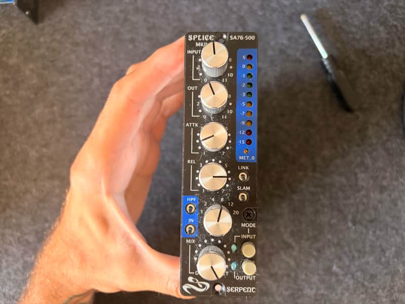 Serpent Audio SA76-500 Splice MKII 500 Series FET Compressor Module 2010s - Black image 1