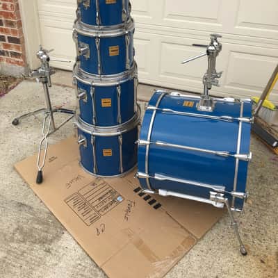 Yamaha Rock Tour Custom 22-10-12-14-16 1990's Cobalt Blue image 6