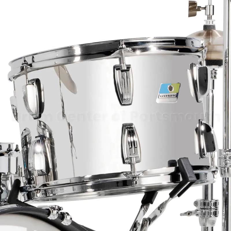 Ludwig Stainless Steel Tom 12x8 50th Anniversary Reissue image 1
