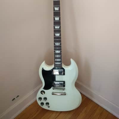 Gibson SG Standard-Lefty Left Hand w/ Historic Upgrades 61'-Ultra Rare MINT 2012-White image 14