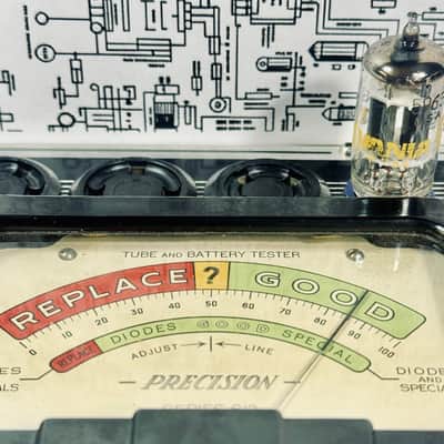 Sylvania 5963 (12AT7) Preamp Tube 1960s USA - Tested image 2