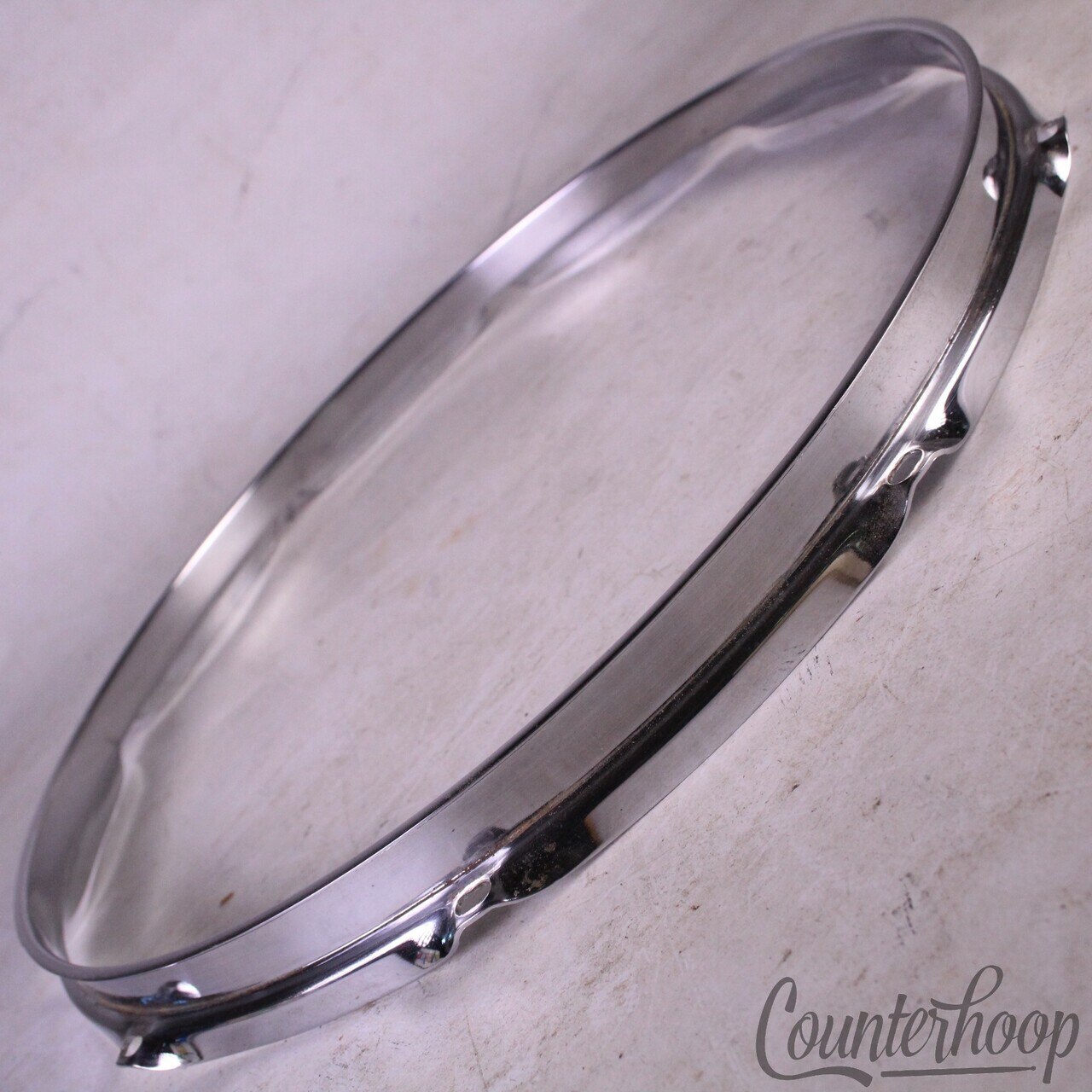 Ludwig 14" Supraphonic Snare Drum Batter Rim/Hoop COS Steel Vintage 60s 10-Lug* — main photograph
