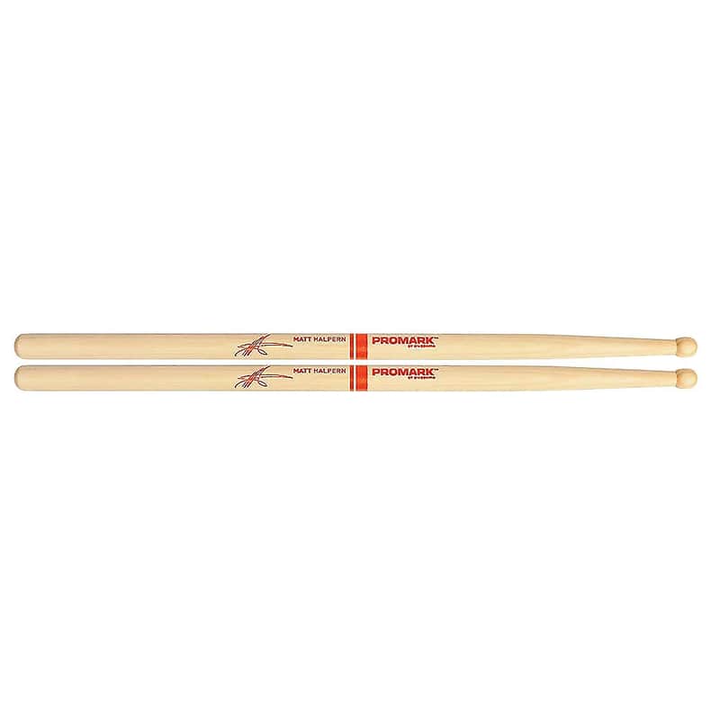 Pro-Mark TXMHW Hickory Matt Halpern Wood Tip Drum Sticks image 1