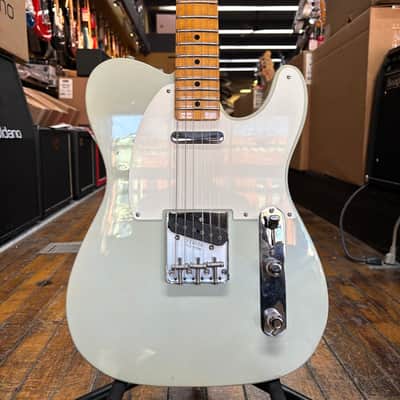 Fender Custom Shop 1955 Telecaster Journeyman Relic Electric Guitar Super Aged Sonic Blue w/Tweed Case image 1