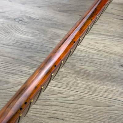Stain Finish Roasted Maple Wood Guitar Strat Style Neck, 21 Frets Fingerboard image 5