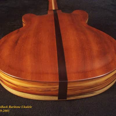 Handcrafted Baritone Ukulele, ArchBack, 4 String, Solid Spruce & Mahogany, Soft-bag, Bruce Wei UP19-2003-1 image 9