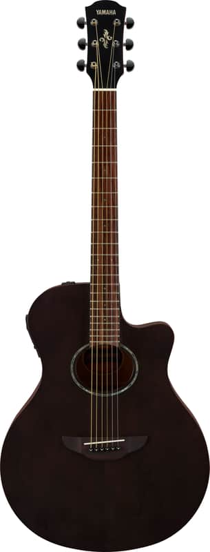 Yamaha APX600M SMB Cutaway APX Thinline Ac./Elec. Guitar, Matte Smoky Black image 1