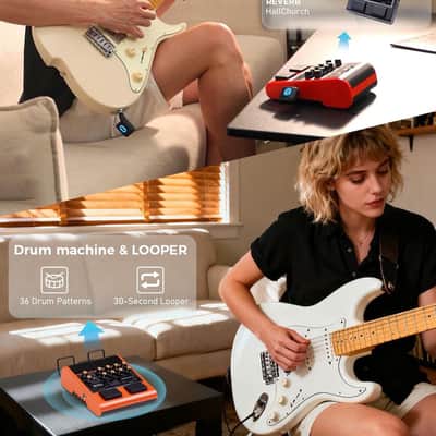 Brand New Joyo JOYO 10W Portable Electric Guitar Amp Multi-Effects Pedal Combo Amplifier 2025 image 7