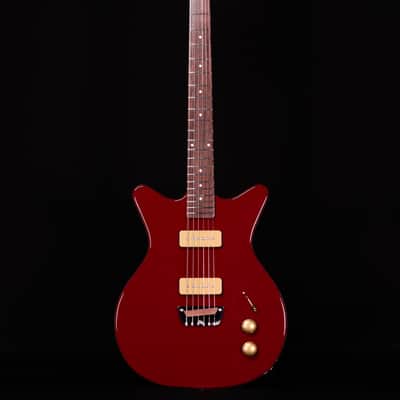 Danelectro Dan O. Mano Electric Guitar, Maroon image 5