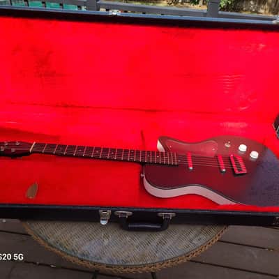 Jerry Jones guitar signed by Los Lobos C Rosas, D Hidalgo 2 pickup 1990s - Gator Crackle image 1