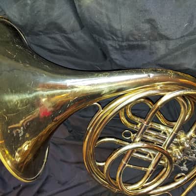 Getzen Caravelle Single French Horn, USA, with case and mouthpiece, Dented image 5