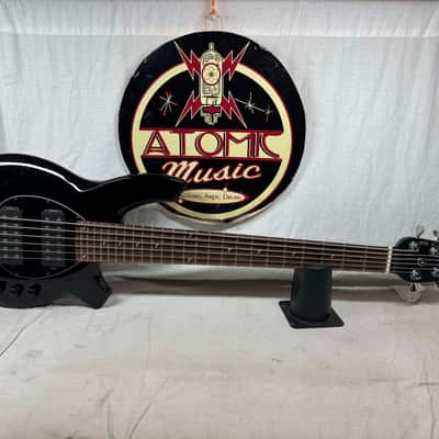 Ernie Ball Music Man Bongo 6 HH 6-string Bass with Case 2014 - Black image 2