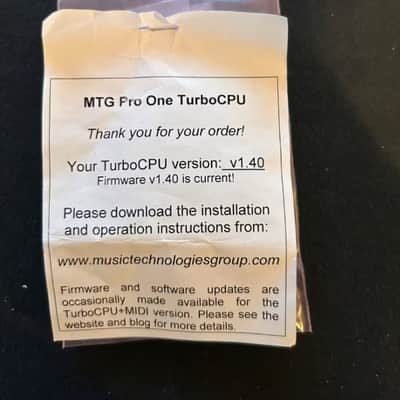MTG Turbo CPU - Sequential Circuits Pro One