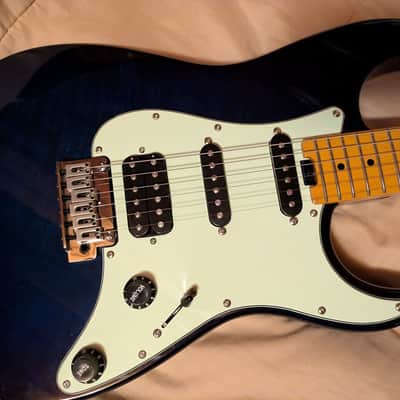 EART NK-C3 2020 - Present - Midnight Blue - HSS Stratocaster image 3
