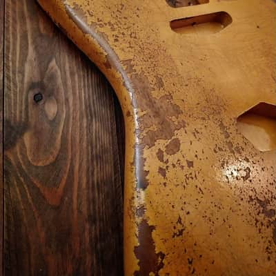 #202621 :: Baldman's Relic TeleMaster body in Dirty Heavy Relic Butterscotch Blonde nitro finish :: Aged Roadworn image 3