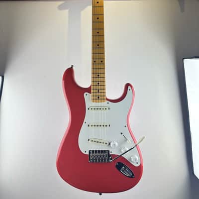 Fender Vintage Hot Rod '50s Stratocaster 2014 Fiesta Red Very Rare Made For One Year With Case image 6