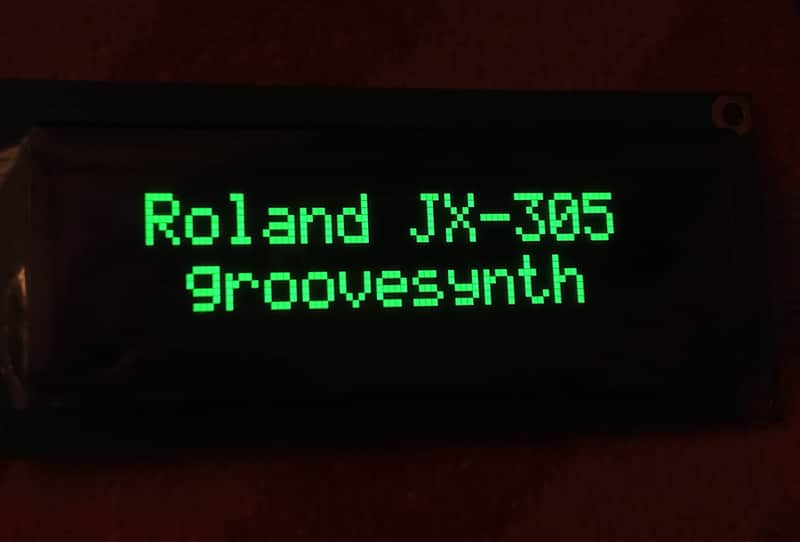 Green oled display for Roland Jx 305