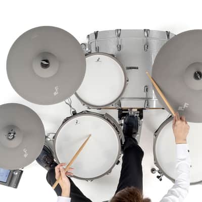 EFNOTE Kick Drum 20” Bass White Sparkle EFD-K2015-WS image 3
