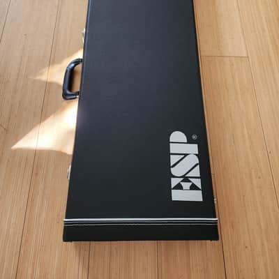 2021 ESP Mystique Black Tolex Hardshell Guitar Case Fits Custom Shop Edwards E-II LTD Very Good image 2
