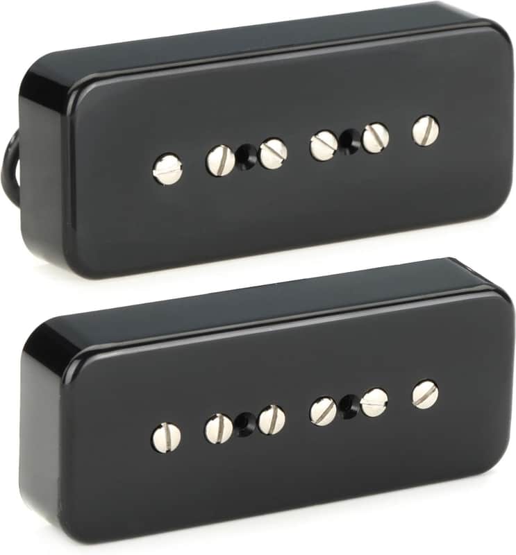 Seymour Duncan Hot P-90 Silencer Soapbar Guitar Pickup Set - Black image 1