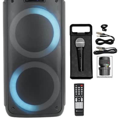 Rockville ROCK PARTY Dual 8" Wireless Rechargeable Karaoke Machine System w/Mic image 15