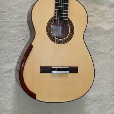 Patrick Mailloux spruce double top/ elevated fretboard/arm rest/sound port image 1