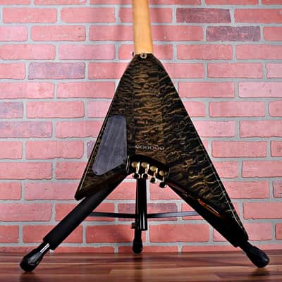 Jackson USA Custom Shop 10-String Players Choice Dan Spitz Quilted Maple 1990's Transparent Black image 14