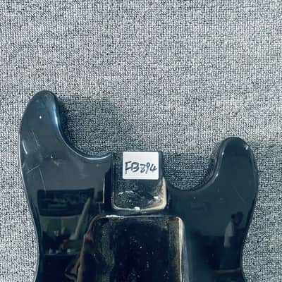 Black Strat Style Guitar Body in Solid Wood, Unfinished image 2