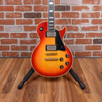 Gibson Les Paul Custom Plain Maple Top Cherry Sunburst 1975 w/OHSC (Refret/Mods) image 4