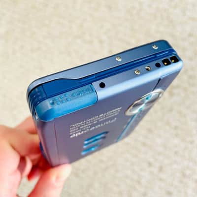 [RARE FULL SET] Panasonic SX56 Walkman Cassette Player, NEAR MINT BLUE ! Working ! image 12