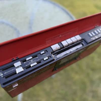 Sharp GF-8L Super Rare Vintage Red Slim Cassette Deck Boombox Serviced Warranty image 21