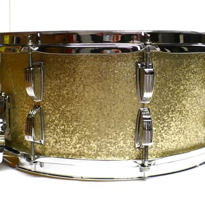 Ludwig Model 902PC 6 1/2" x 14" Symphonic Snare Drum / Sparkling Silver Pearl 1967 image 3