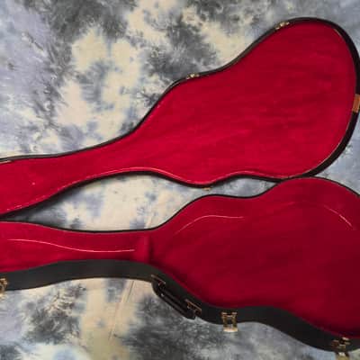 Vintage RARE 1966 to 1969 Gibson Branded Black Red Plush ES 335 330 Soft Shell Electric Guitar Case image 10