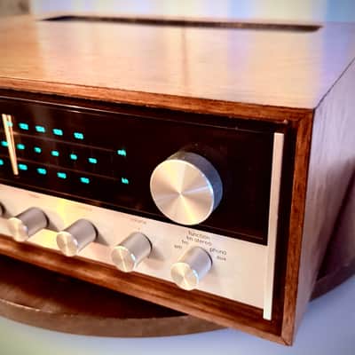 🎶✨ Harman Kardon 430 “Twin Powered” Vintage Stereo Receiver w/ NEW Walnut Wood Case — Serviced/Cleaned, LED Dial, Tested & Working image 5