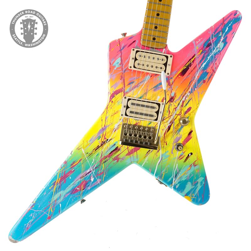 1980's Mighty Mite Star Bob Spina Neon Splatter Finish image 1