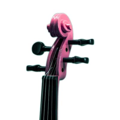 Full Size 4/4 Pink Student Violin Kit – Solid Wood Beginner Set with Case, Brazilwood Bow & Rosin – Ready to Play image 4