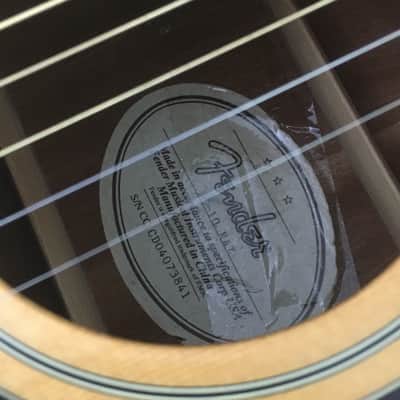 Vintage Fender Dreadnought Acoustic Guitar Spruce Top 1990s Natural Satin Players Campfire Guitar image 17