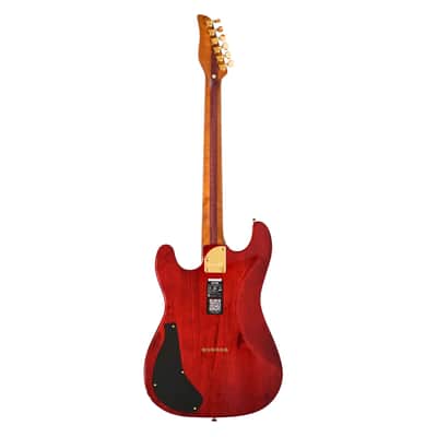 Jamstik Jamstik Deluxe MIDI Guitar - Red/White - B-Stock 2024 - Red Flamed Maple Veneer with Transparent Finish image 2