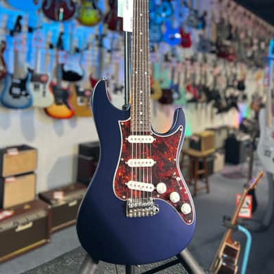 Ibanez Prestige AZ2203N Electric Guitar - Dark Tide Blue Flat with Ibanez Case, Get Plek'd! 047 image 3